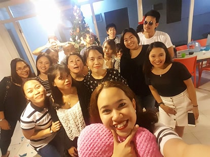 クリスマスパーティ集合写真