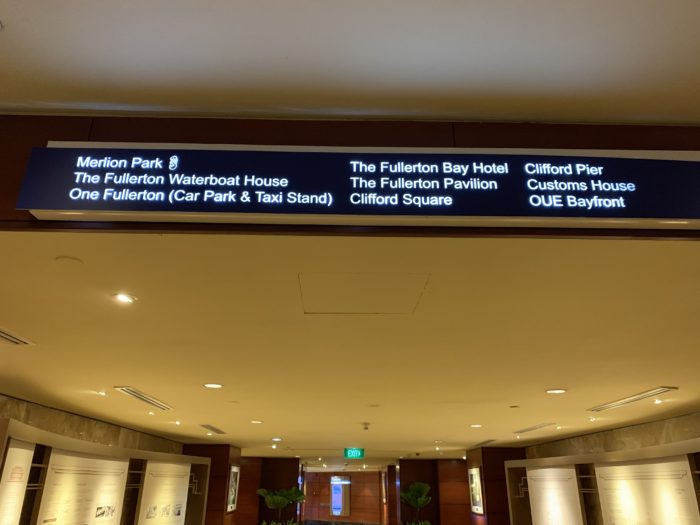 マーライオンパーク　看板