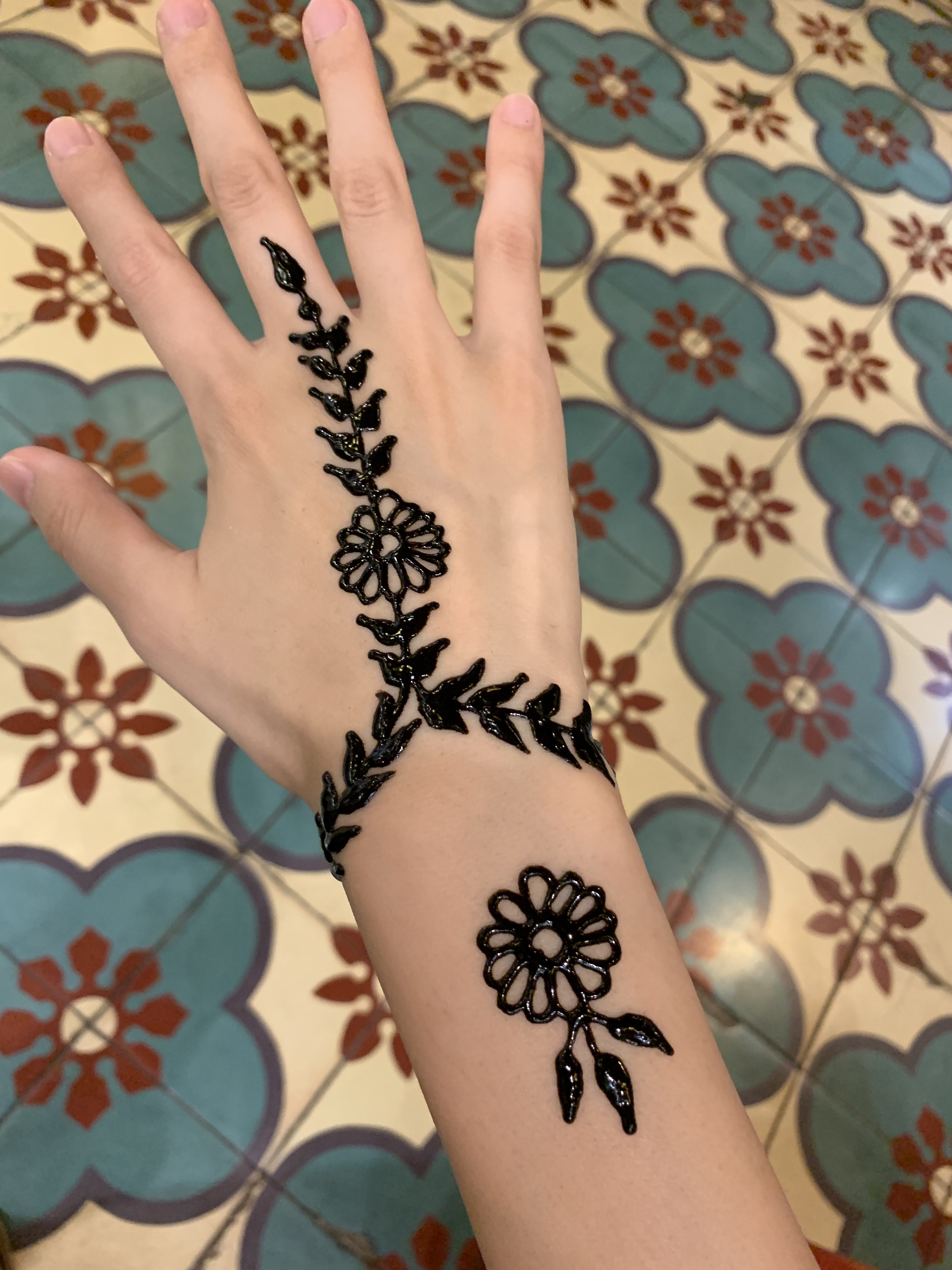 ヘナアート 直後