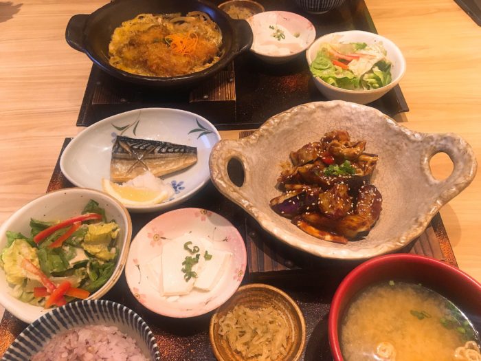 なす味噌炒め定食